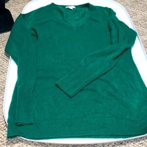 Ny and co sweater size lg hunter green